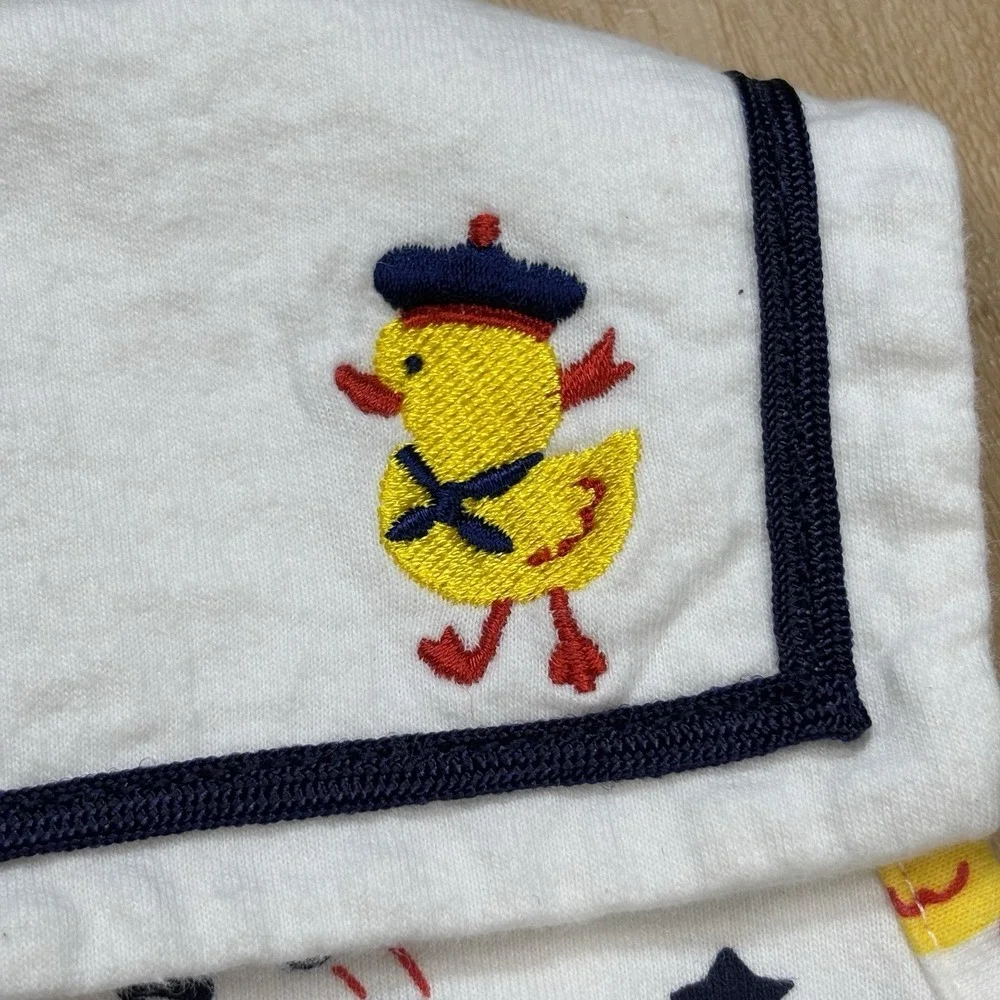 Vintage Class Club Baby Romper 6 Month Ducks Sailor Nautical Anchors Stars